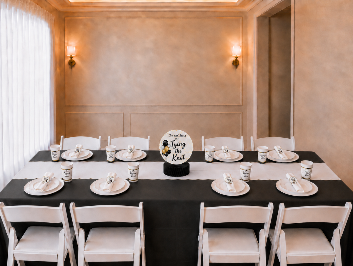 Tying The Knot Themed Table Setting Package