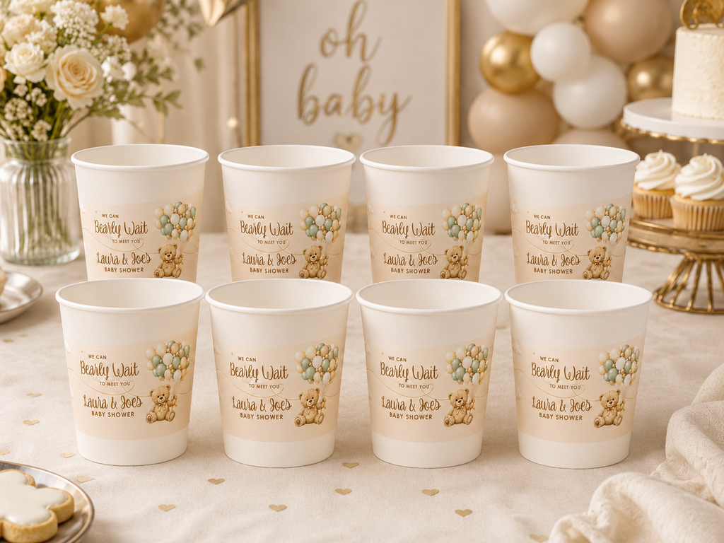 We Can Bearly Wait Themed Table Setting Package for 8