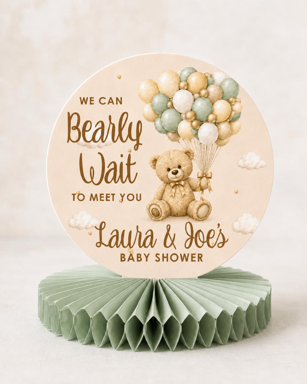 We Can Bearly Wait Themed Table Setting Package for 8