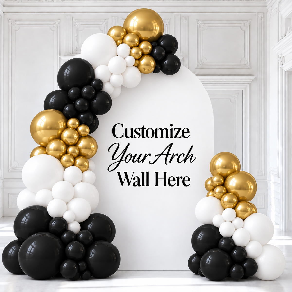 Fully Customizable Arch Backdrop Wall and Balloon Garlands