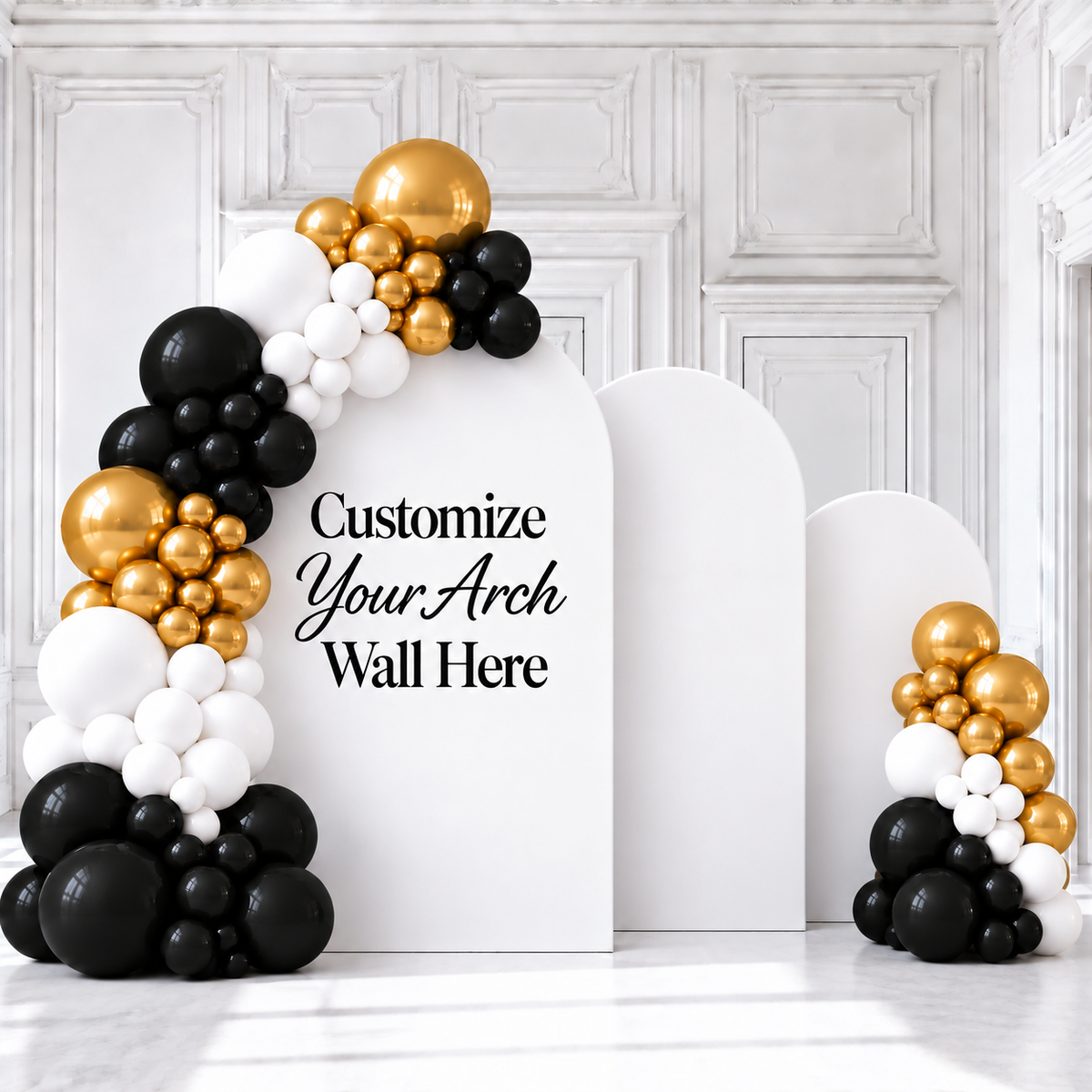Fully Customizable Arch Backdrop Wall and Balloon Garlands