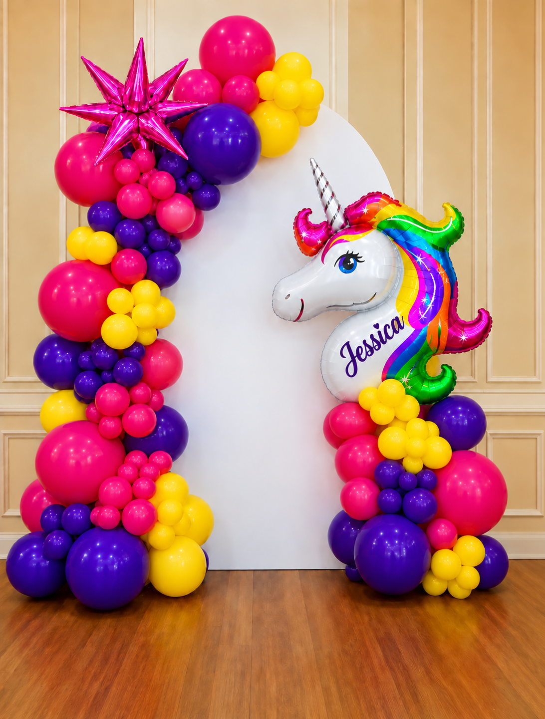 Unicorn Themed Balloon Wall