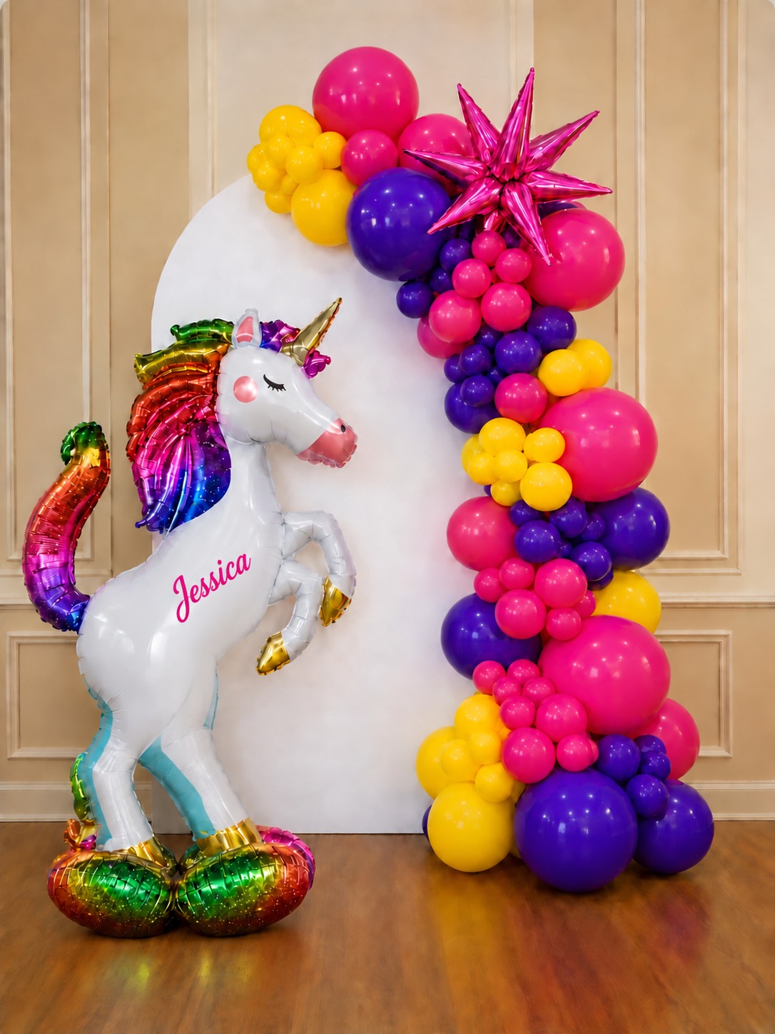 Unicorn Themed Balloon Wall