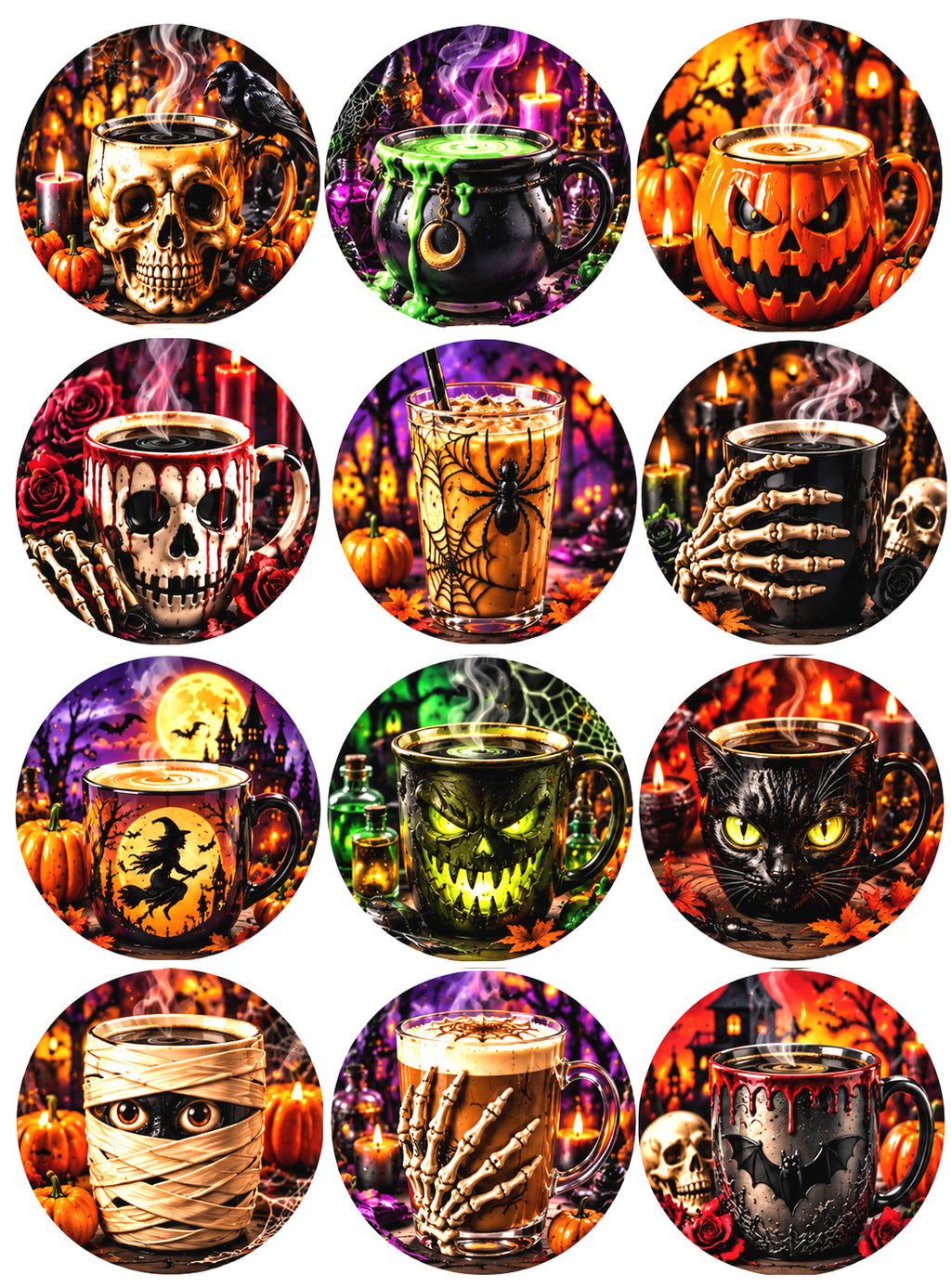 Fall / Halloween Drink Toppers