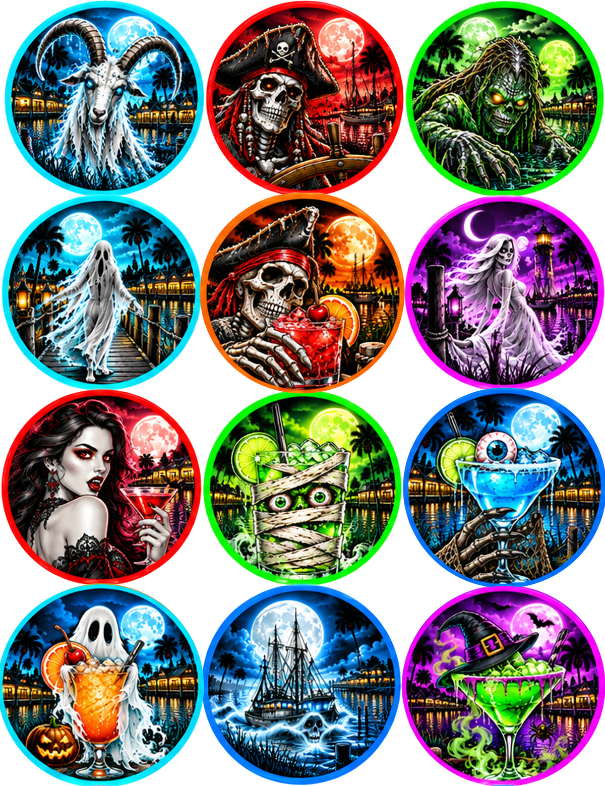 Fall / Halloween Drink Toppers